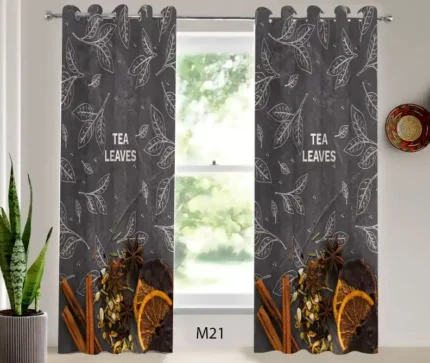 ست فرش و پرده پانچی آشپزخانه